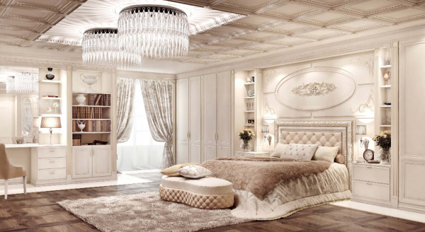 Hampton Luxury Bed And Dressing Bench Magni Interior